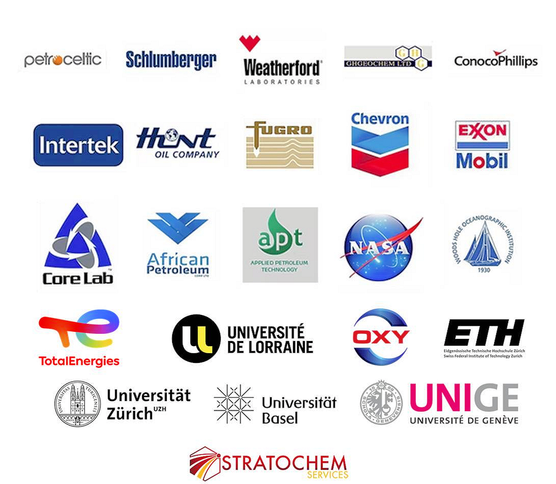 EGS-ploration worldwide clients including Schlumberger, Chevron, ExxonMobil, TotalEnergies, NASA, University of Zurich, UNIGE and many more